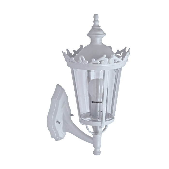 Caveda White Traditional Outdoor Wall Lantern