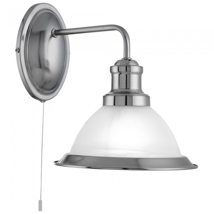 Serona Satin Chrome Down Wall Light