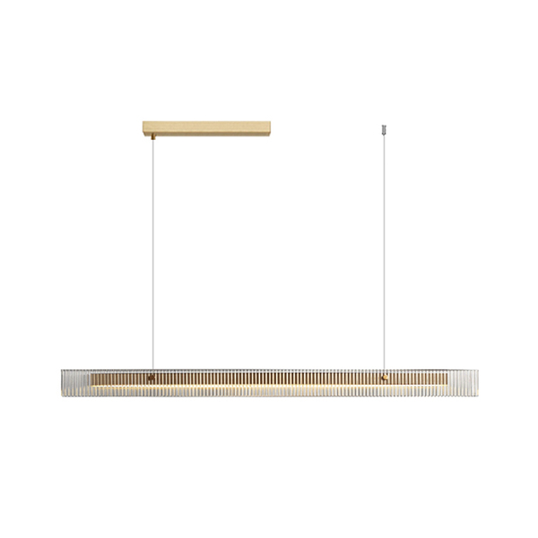Gladys Golden Linear LED Glass Pendant Light