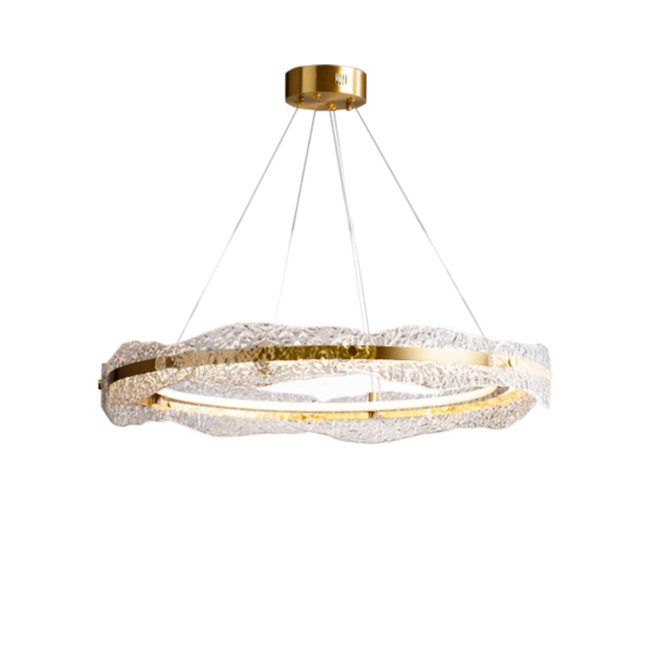 Chrissa Gold Tricolour LED Ring Pendant