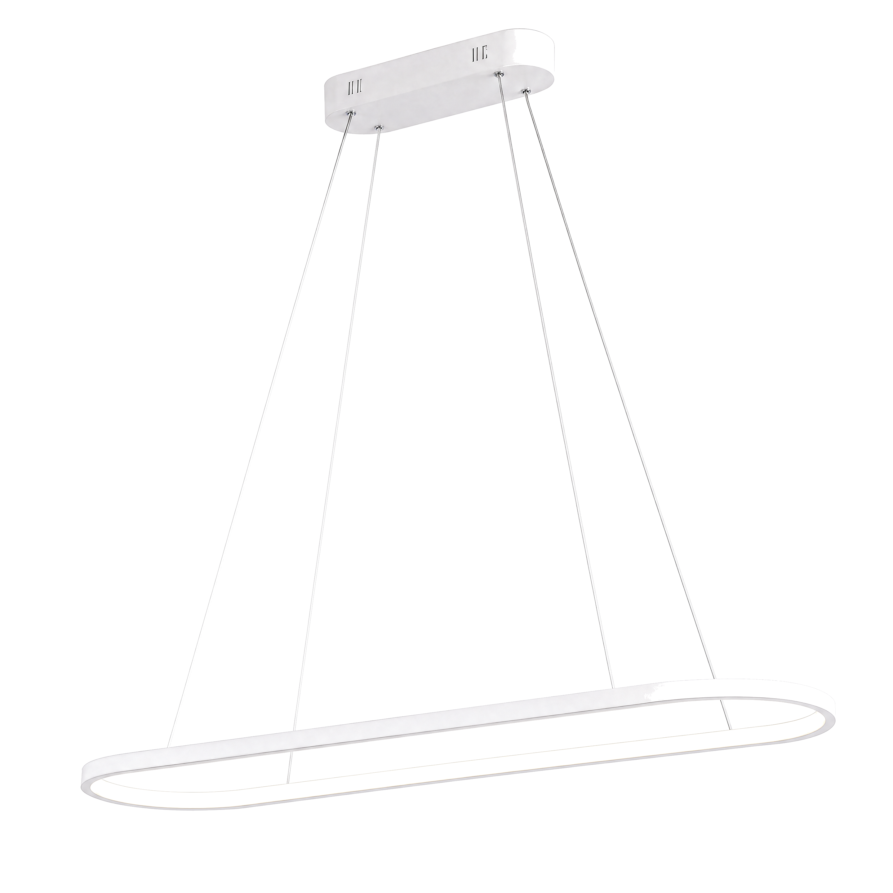 Mary White Oval LED Pendant Light (OVAL-WHT) 