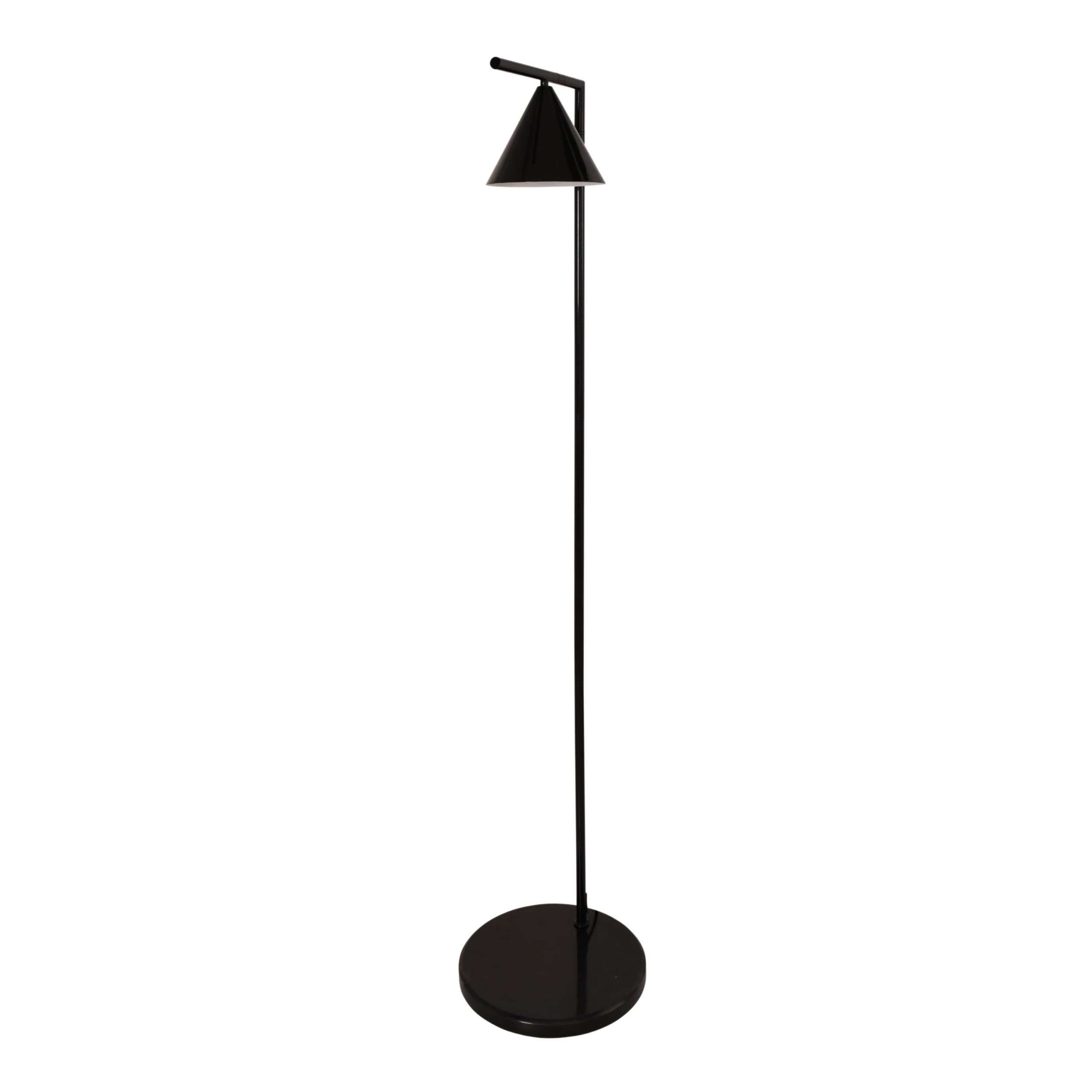 Vince Black 90 Degrees Tiltable Cone Shade Floor Lamp