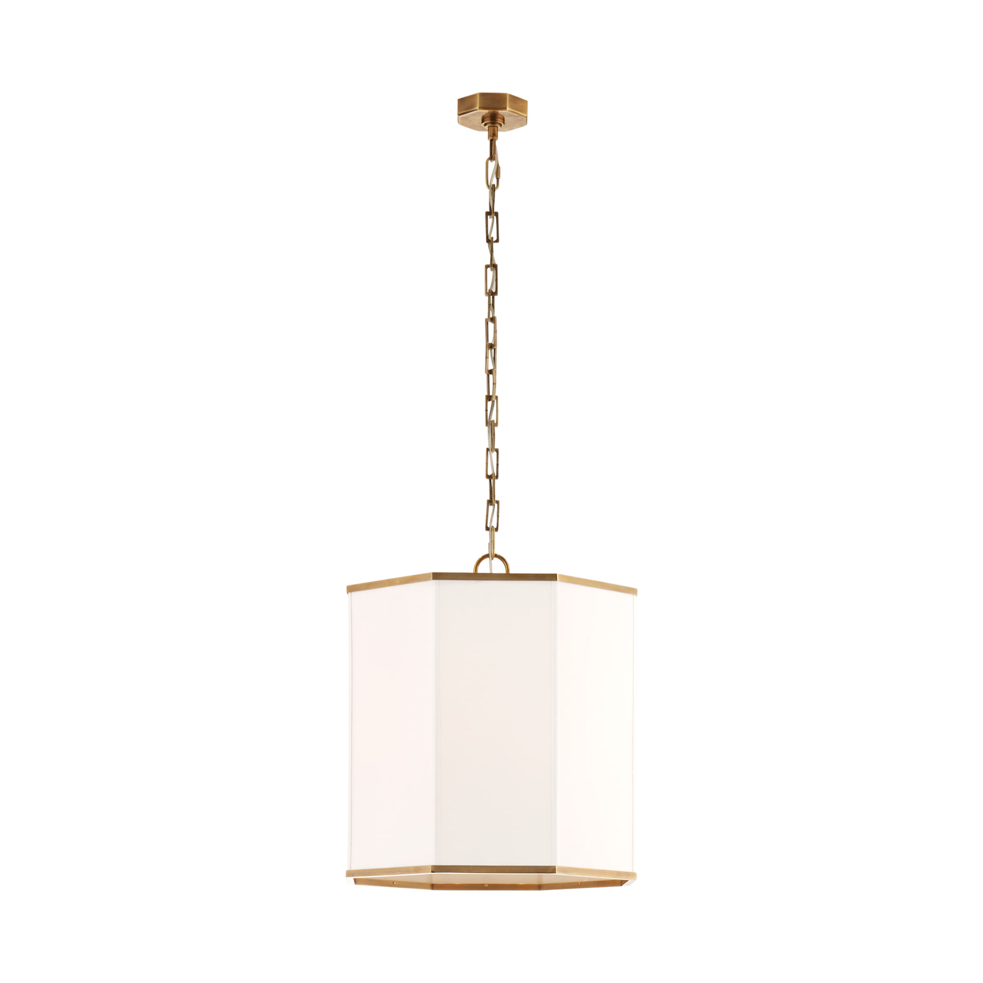 Laban Octagon Brass Hanging Pendant Light