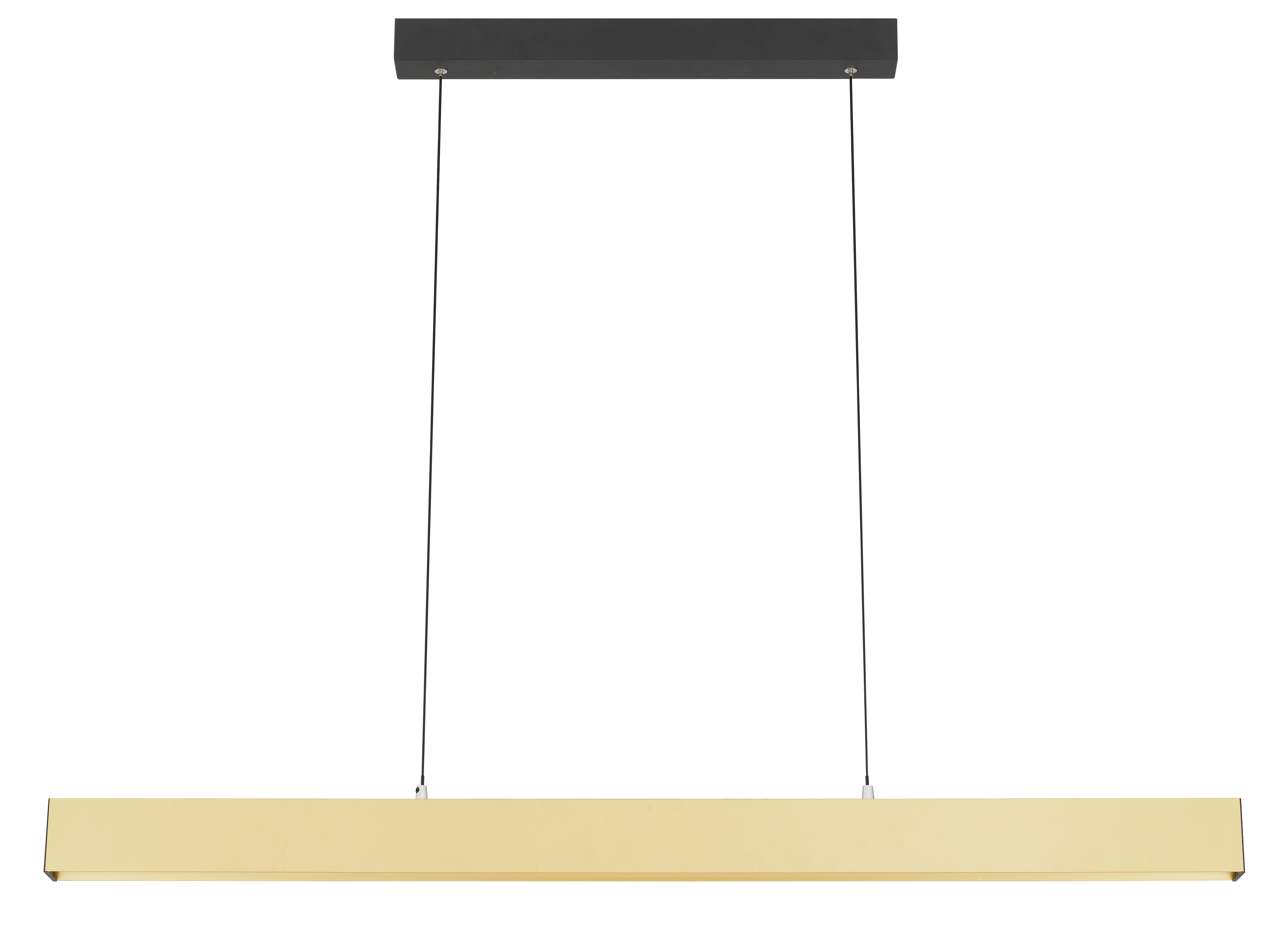 Java Gold Linear Bar Pendant Light