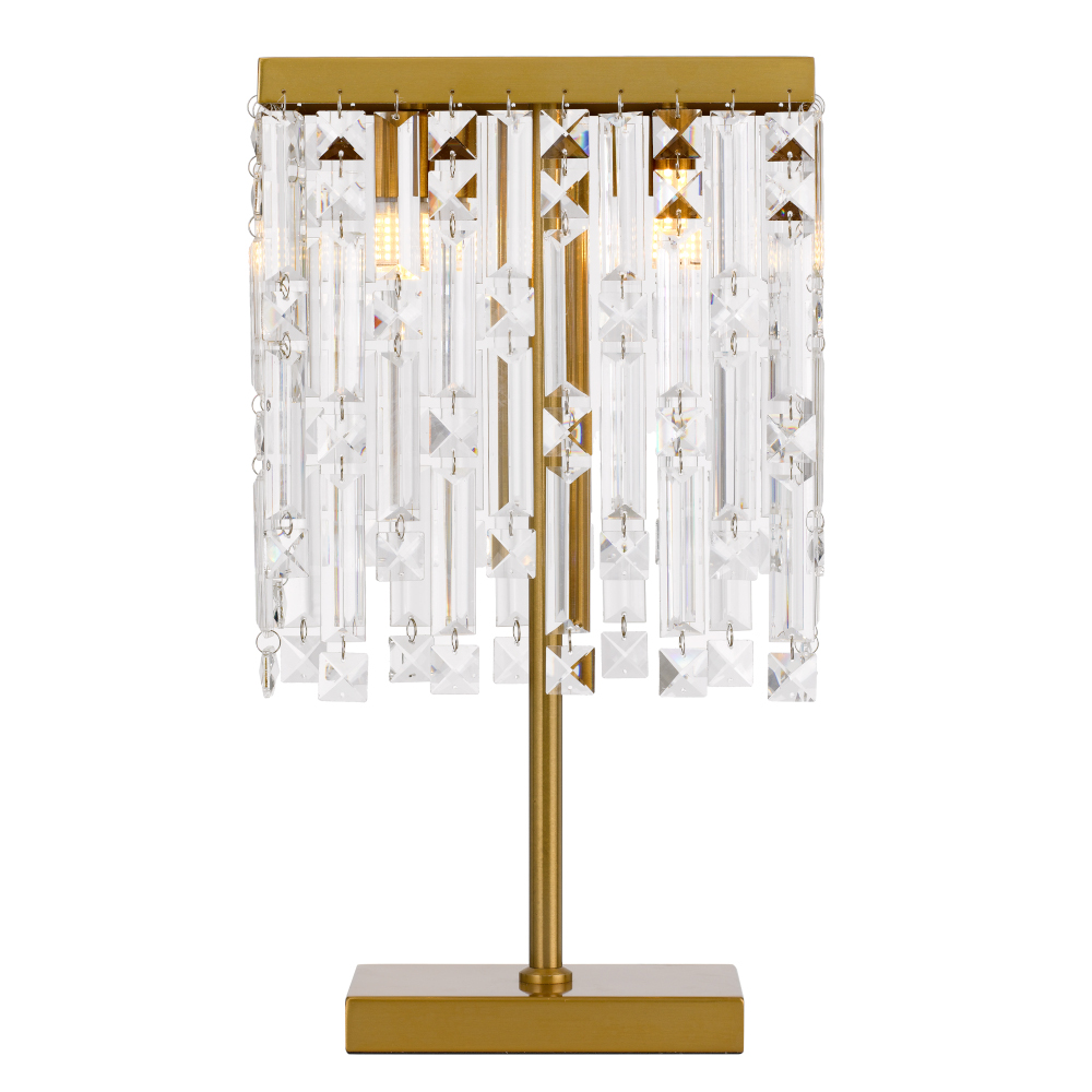 Celine Gold Falling Crystals Feature Table Lamp