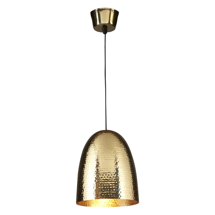 Dolce Beaten Brass Pendant Light