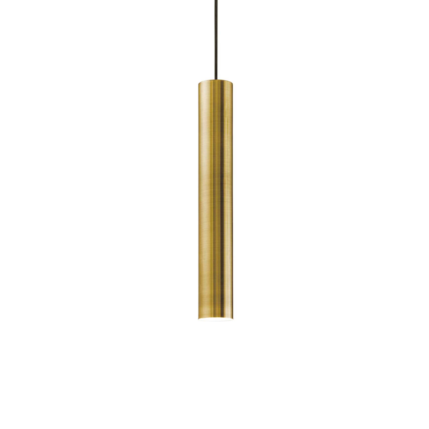 Look Antique Brass Cylindrical Suspension Light