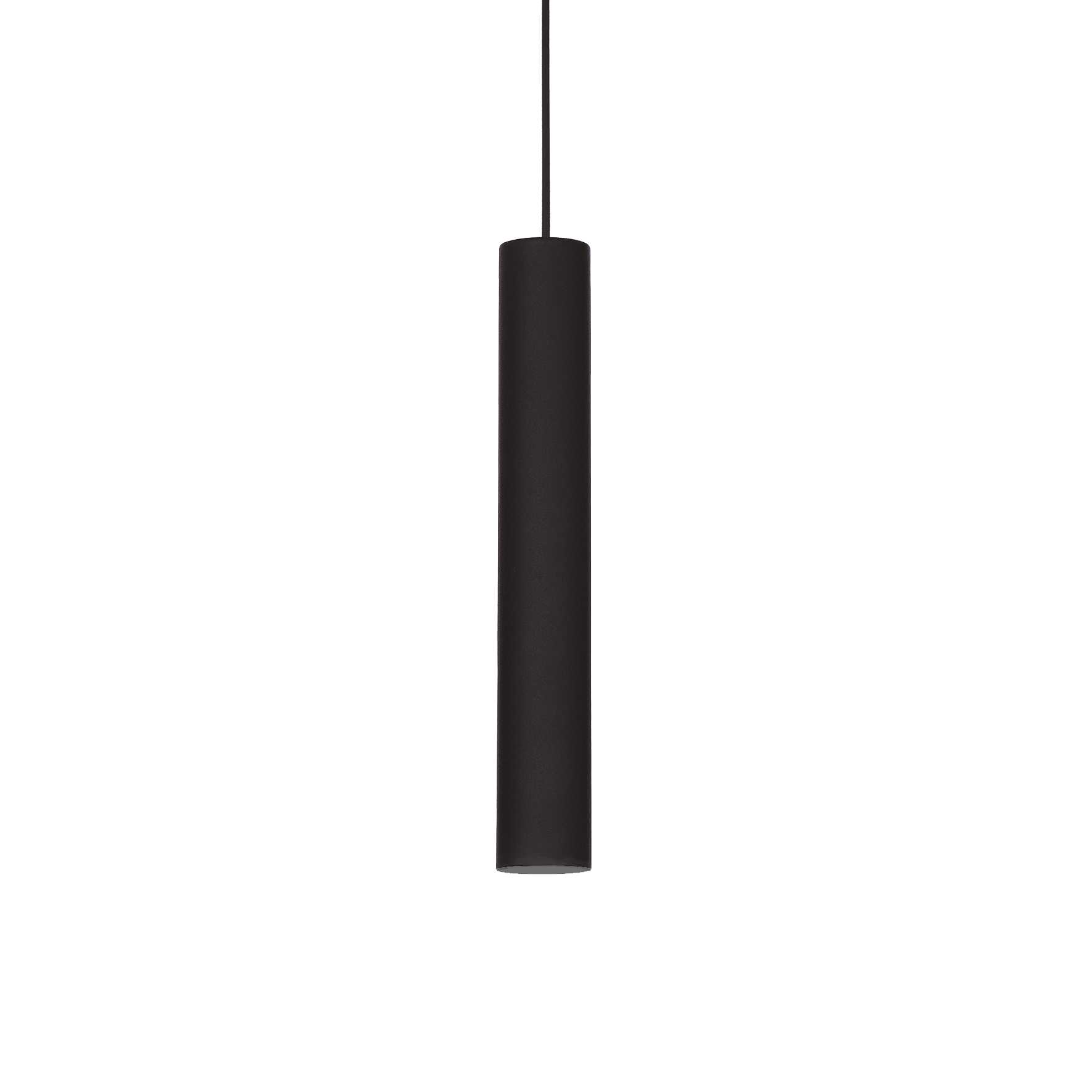 Look Black Cylindrical Suspension Light