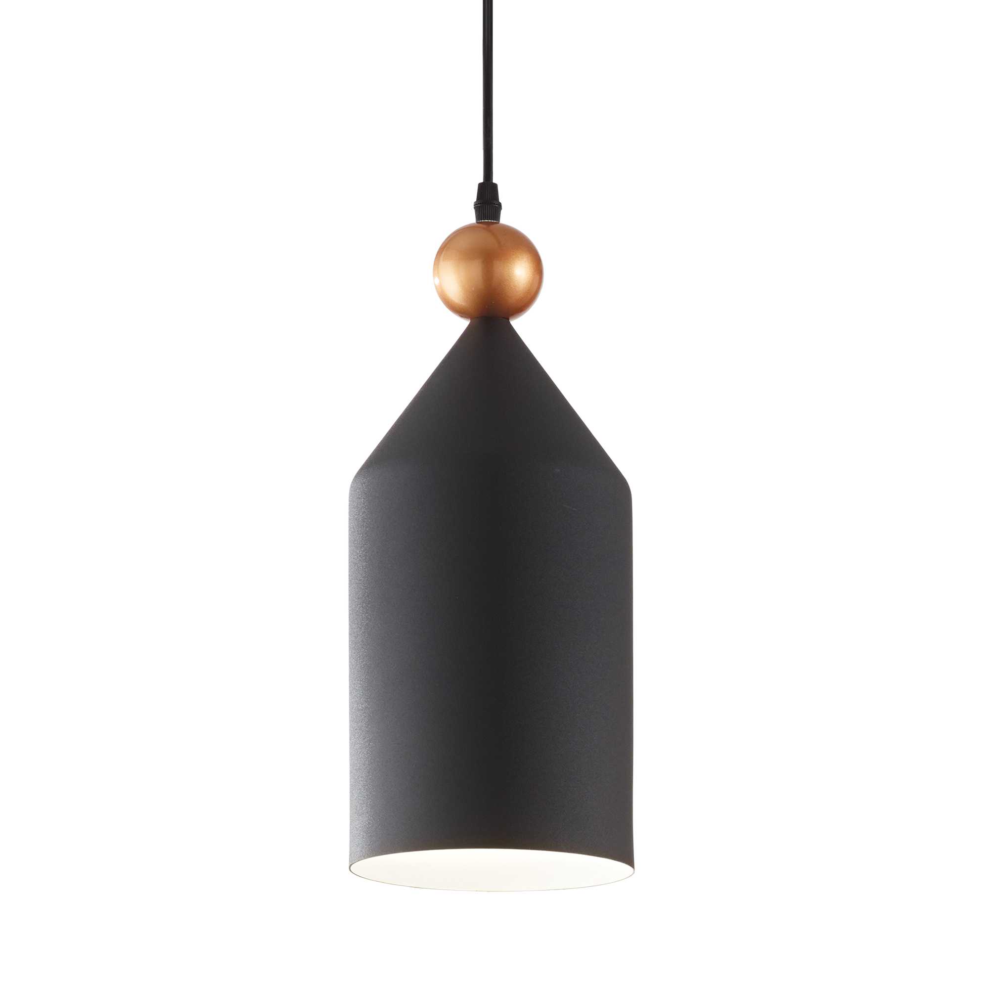 Triade Grey and Gold Cone Top Pendant Light