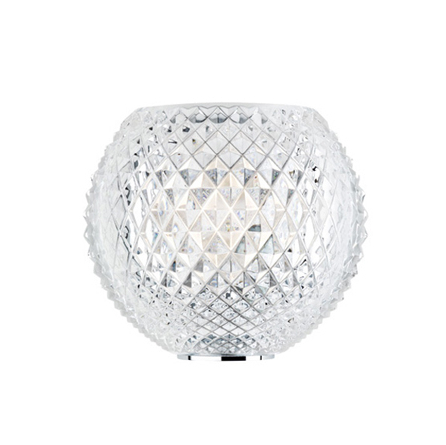 Diamond&Swirl Crystal Polished Chrome Crisscross Wall Light