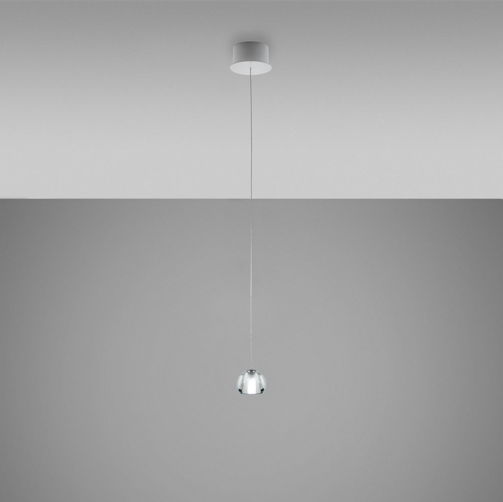 Multispot Beluga Transparent Crystal White Pendant Light