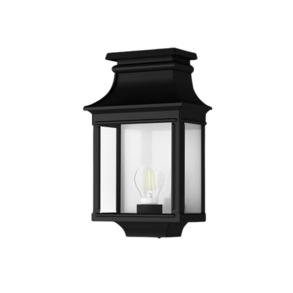 Louis Philippe 1 Black Traditional Wall Lantern