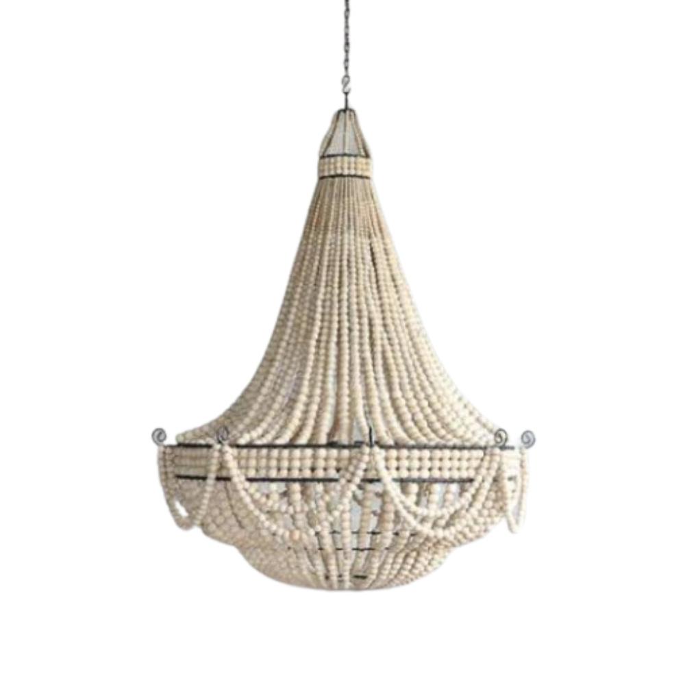Puerto Vallarta Natural Beaded Chandelier