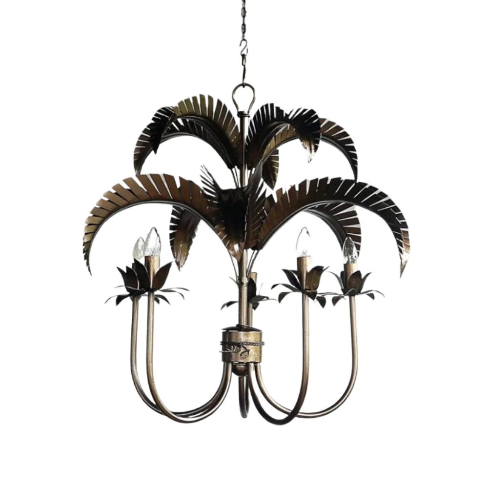 Palma Nova 5 Light Antique Bronze Coastal Chandelier