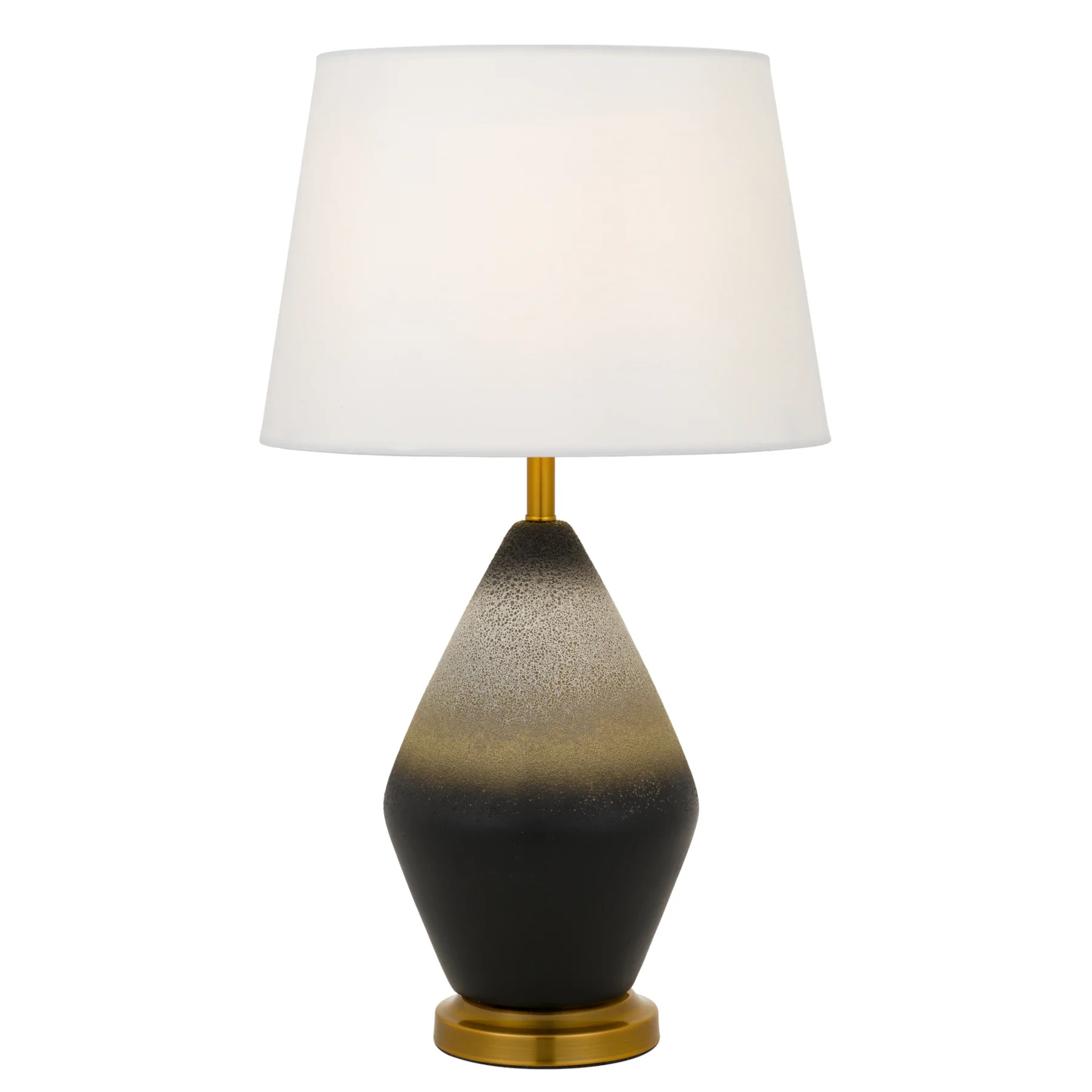 Debi Grey Ceramic Base White Shade Table Lamp