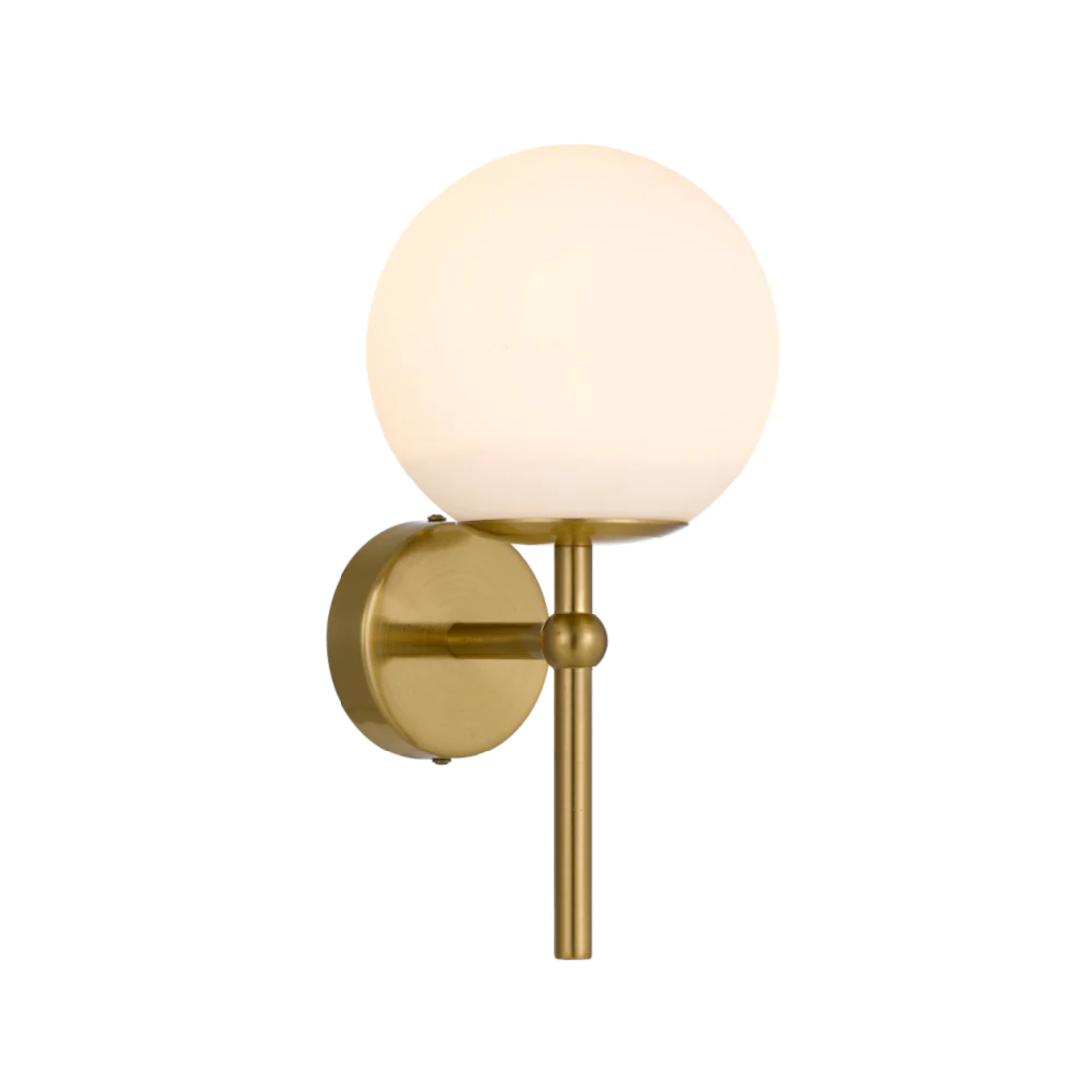 Erin Gold Opal Glass Spheres Modern Wall Light