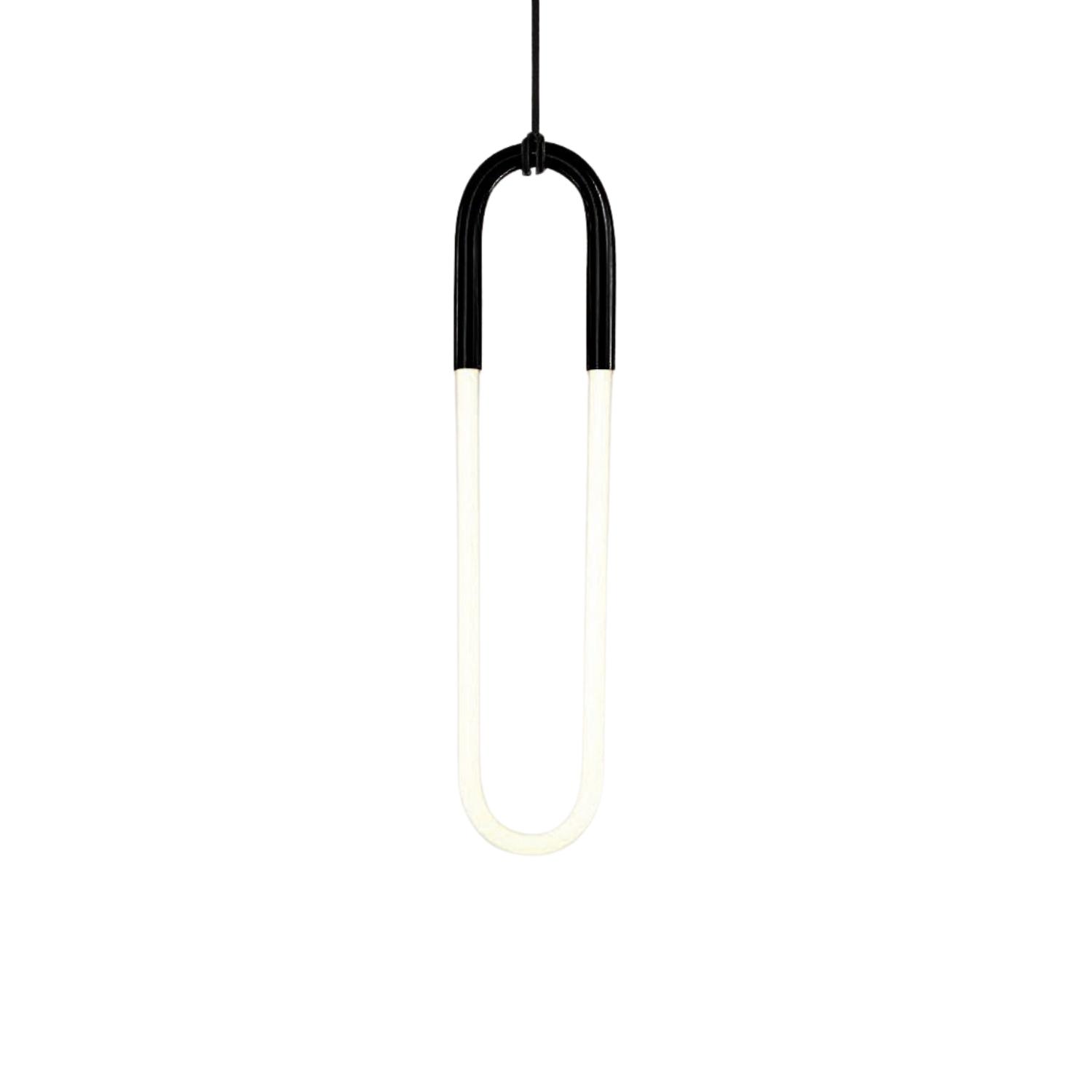 Magnet Black and White Loop Pendant