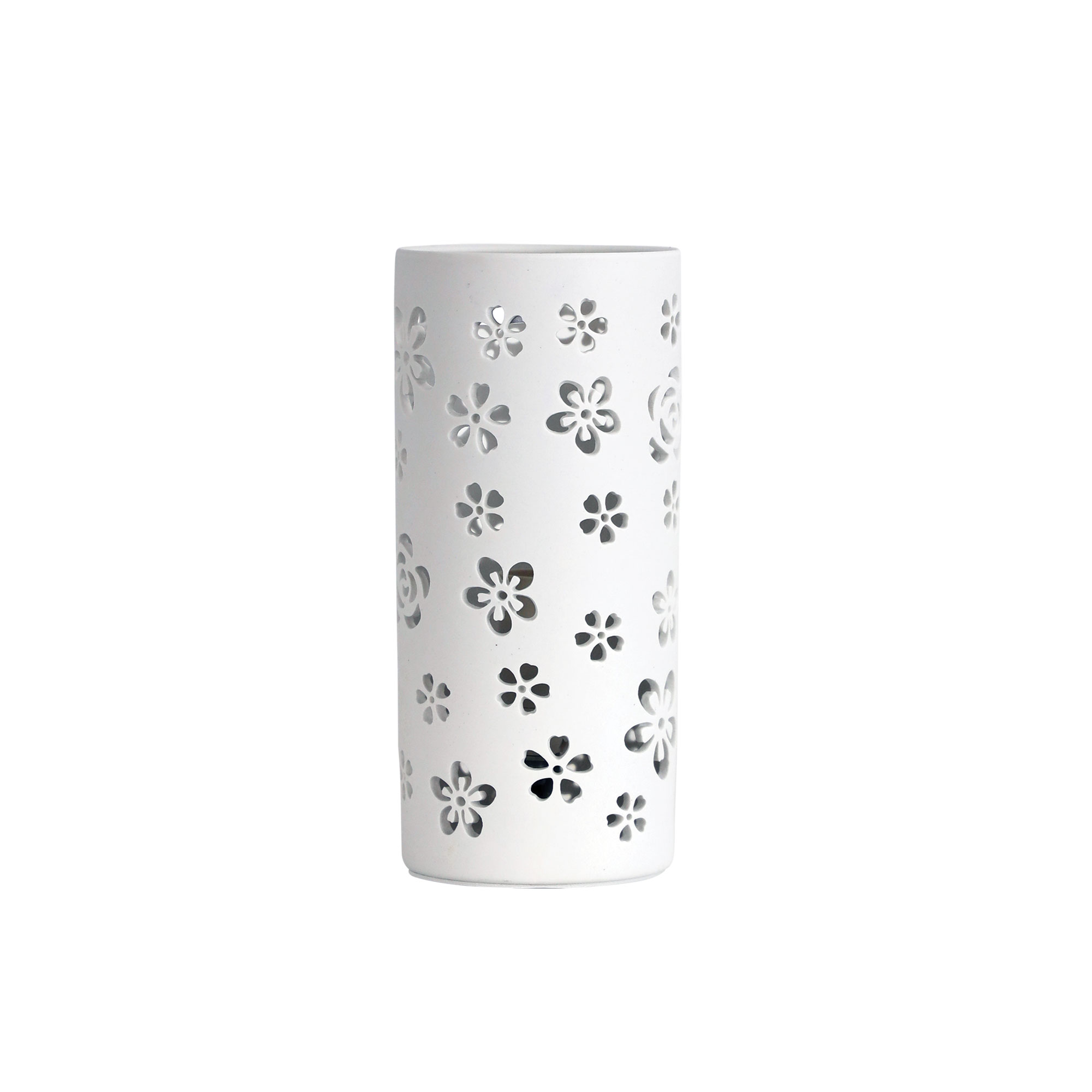 Cleo Ceramic Table Lamp with Flower Cutouts