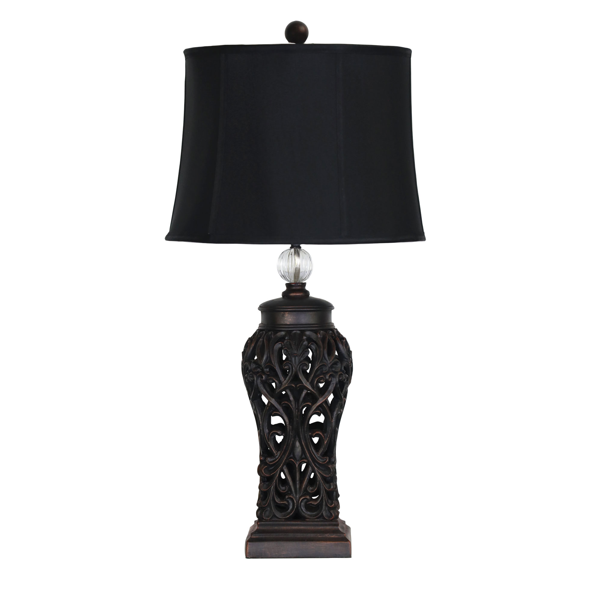 Daphney Black Classic Antique Table Lamp