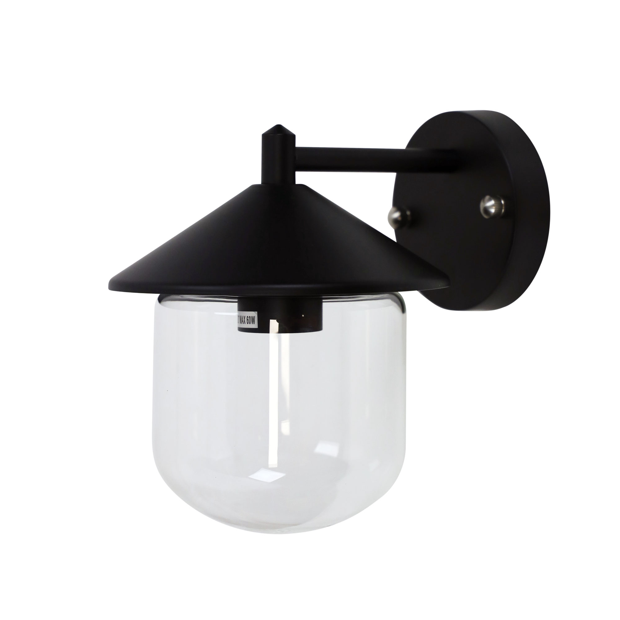 Montana Matt Black Outdoor Down Wall Light