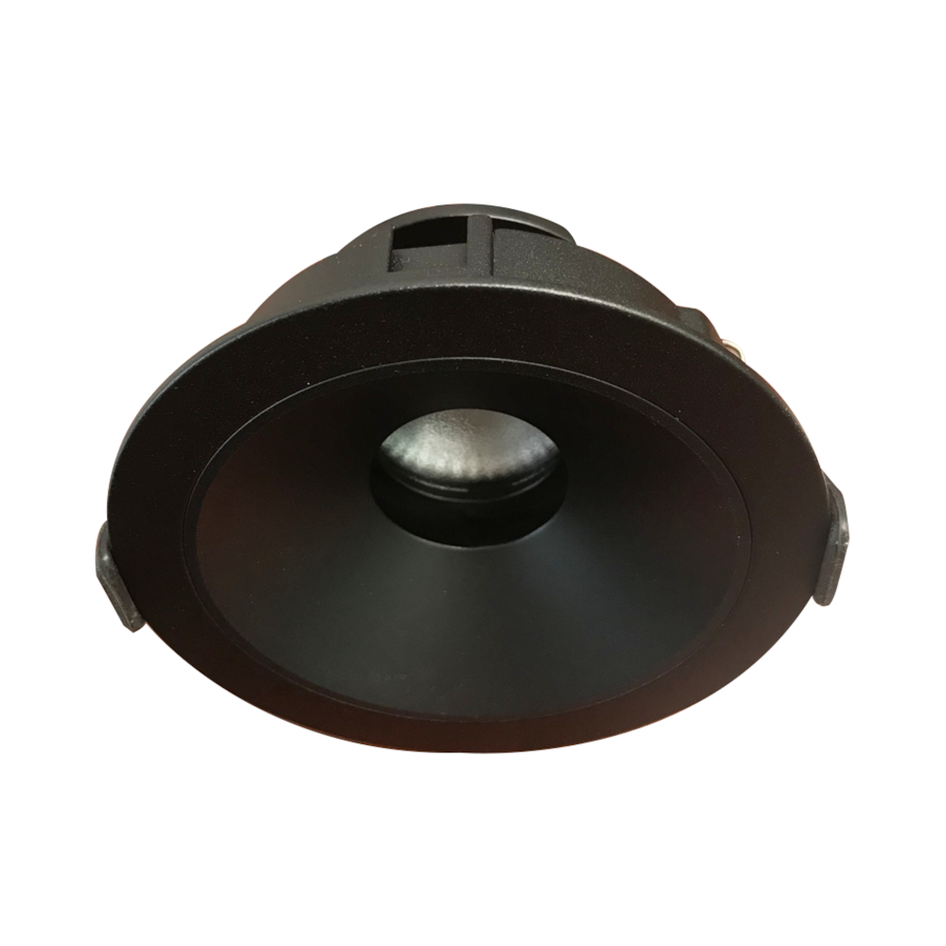 Vibe 9W Black Round Recessed Downlight