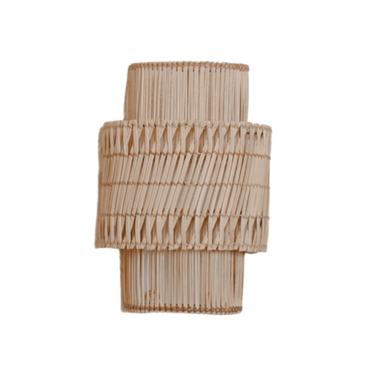 Norway Natural Rattan Weave Wall Sconce
