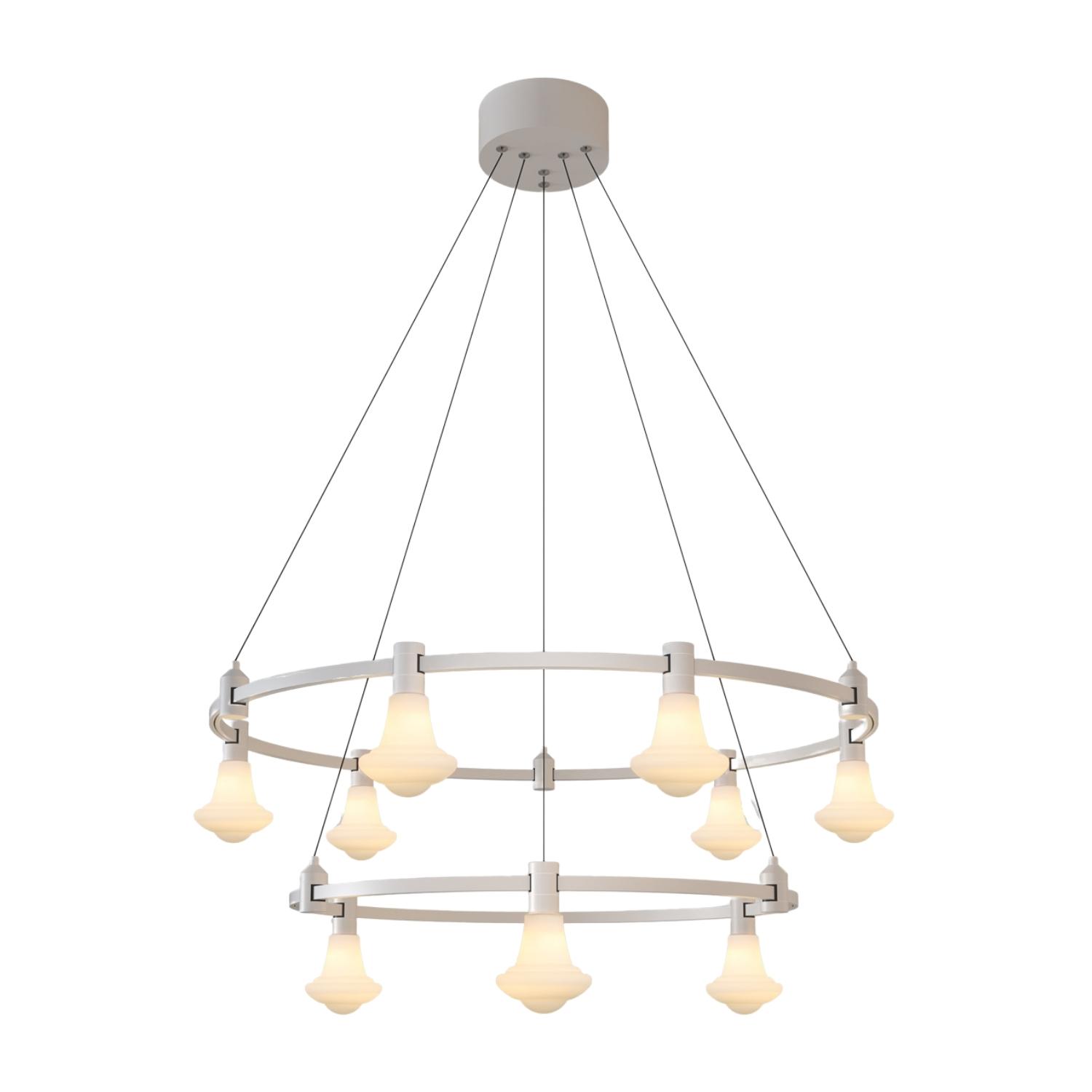 Round Ring Modular Two Tier Suspended Light System Y008