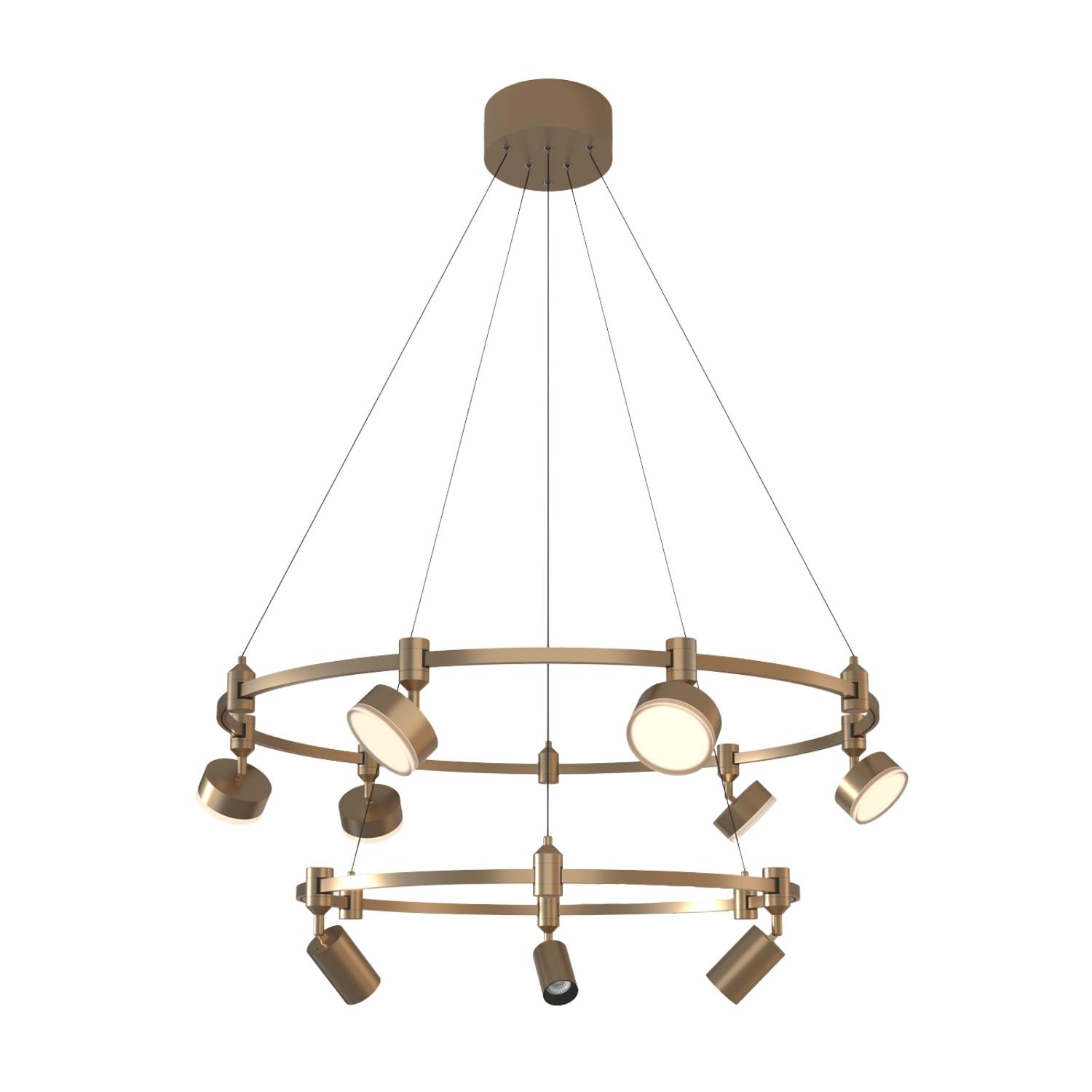 Round Ring Modular Two Tier Suspended Light System Y009