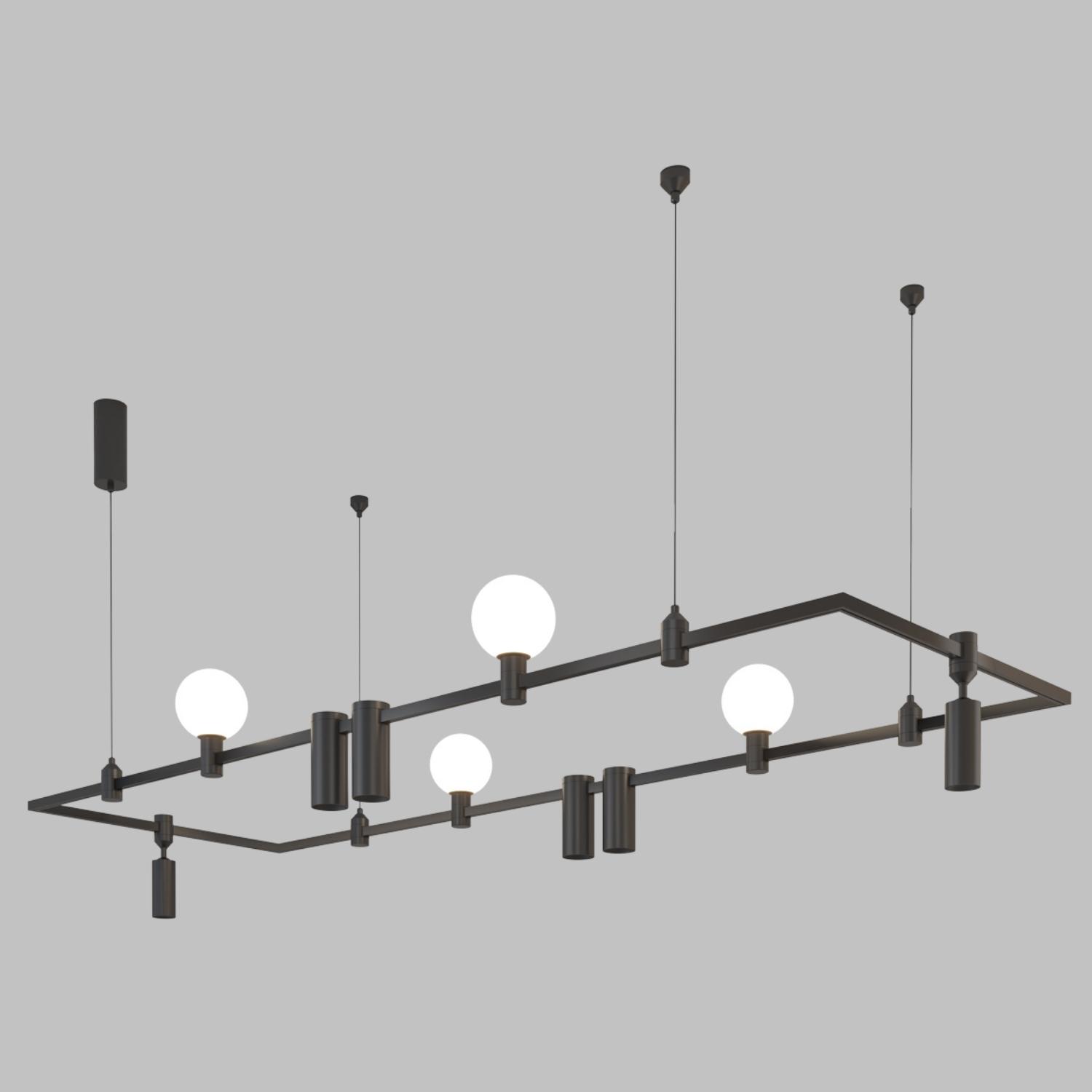 Rectangle Modular Suspended Light System FZ003