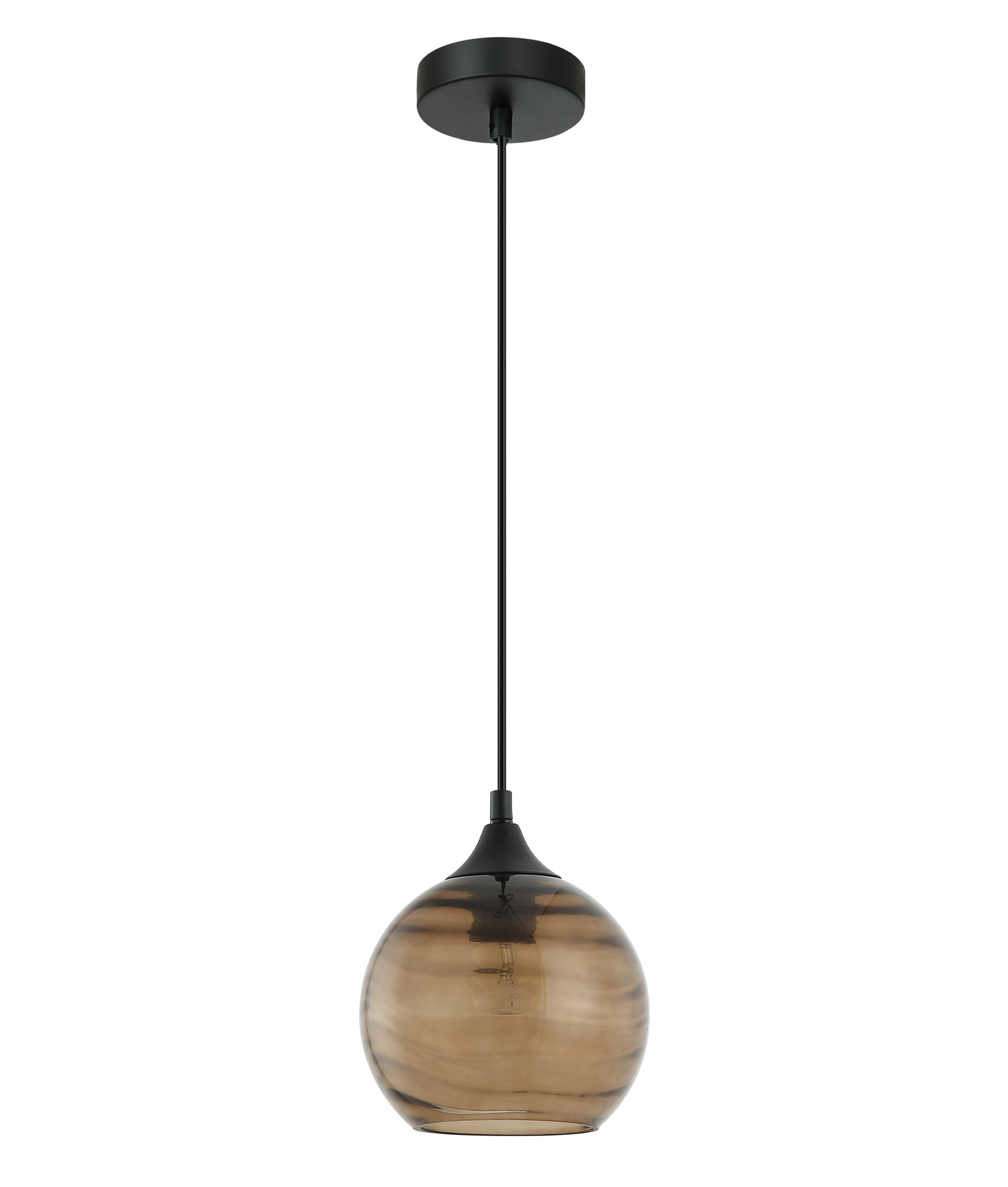 Marble Coffee Wavy Wine Glass Pendant