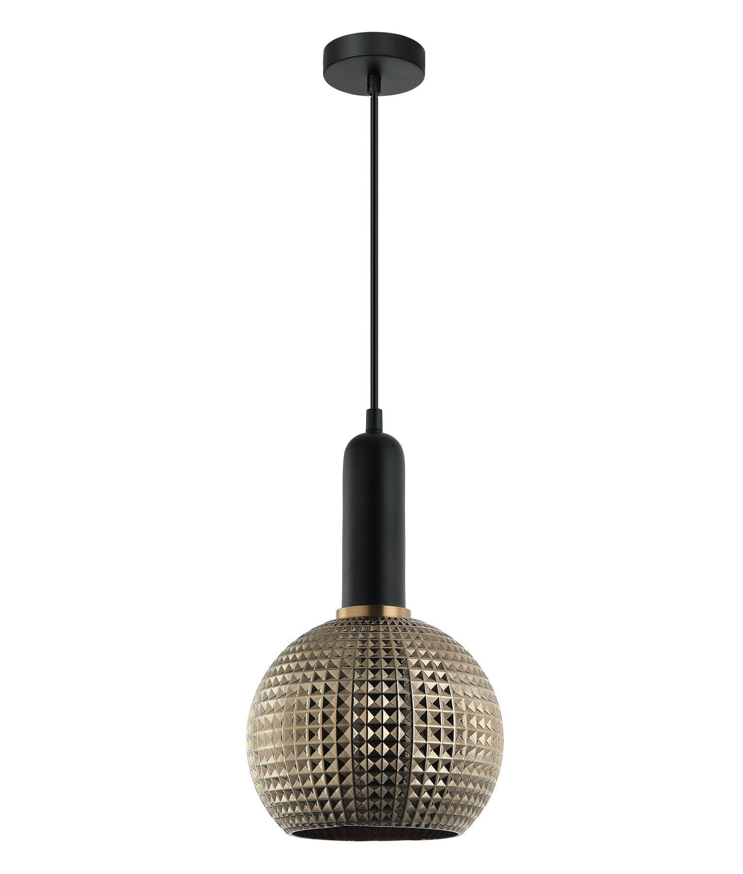 Ball Chrome Segmented Wine Glass Pendant