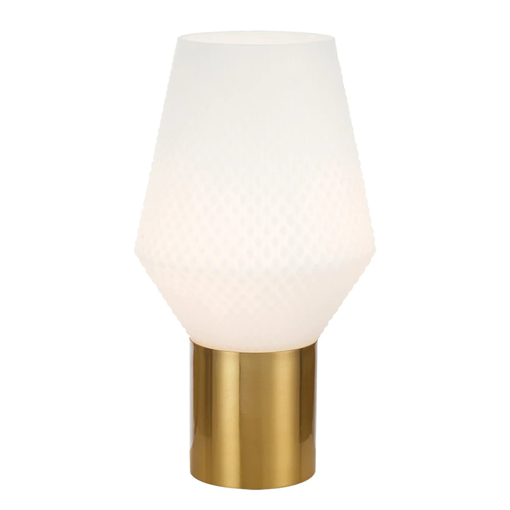 Renesmee Sculpture Opal Matt Art Glass Table Lamp