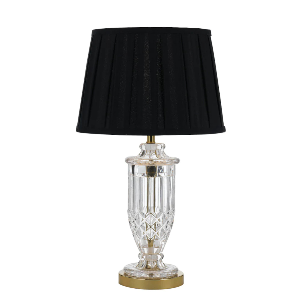 Althea Classic Glass Gold Table Lamp