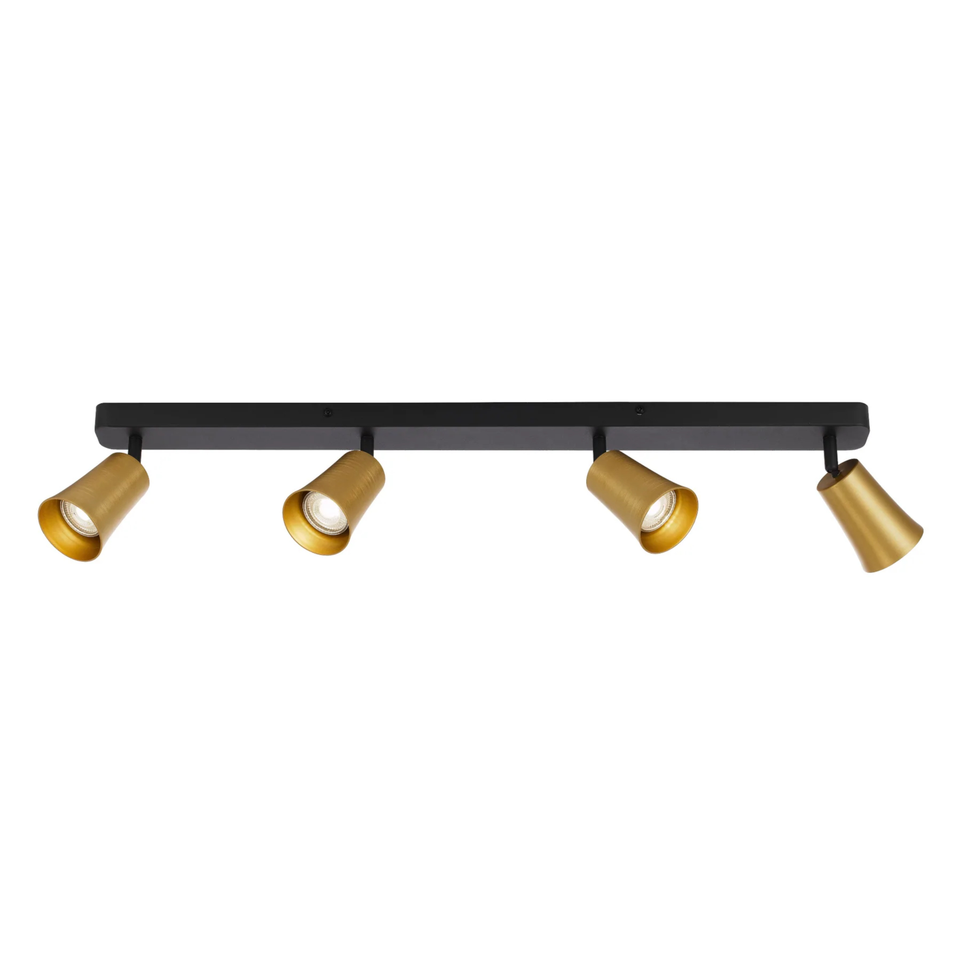 Avery 4 Light Gold Black Linear Bar Spot Light