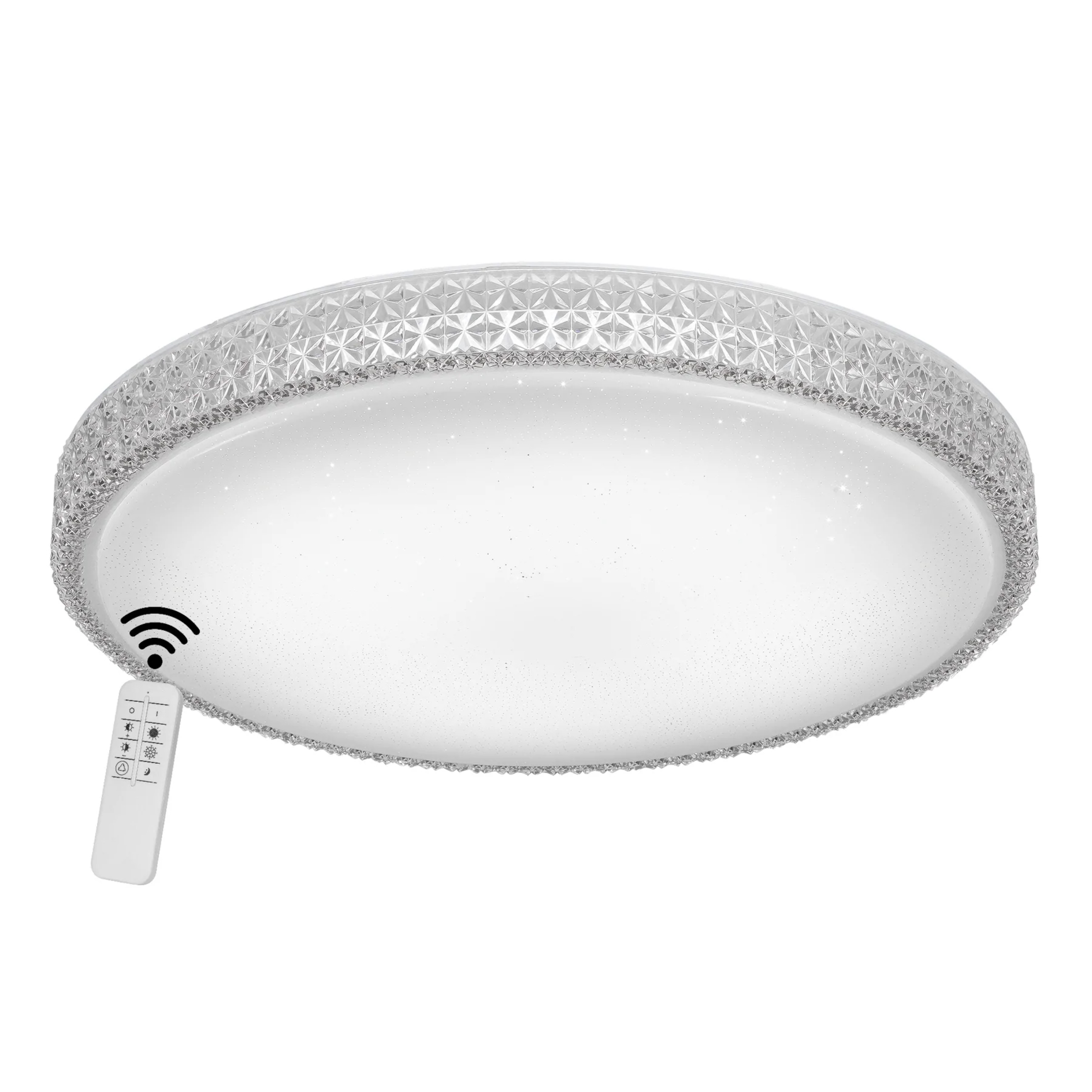 Emelie 50W 3CCT Dimmable White Oyster Light