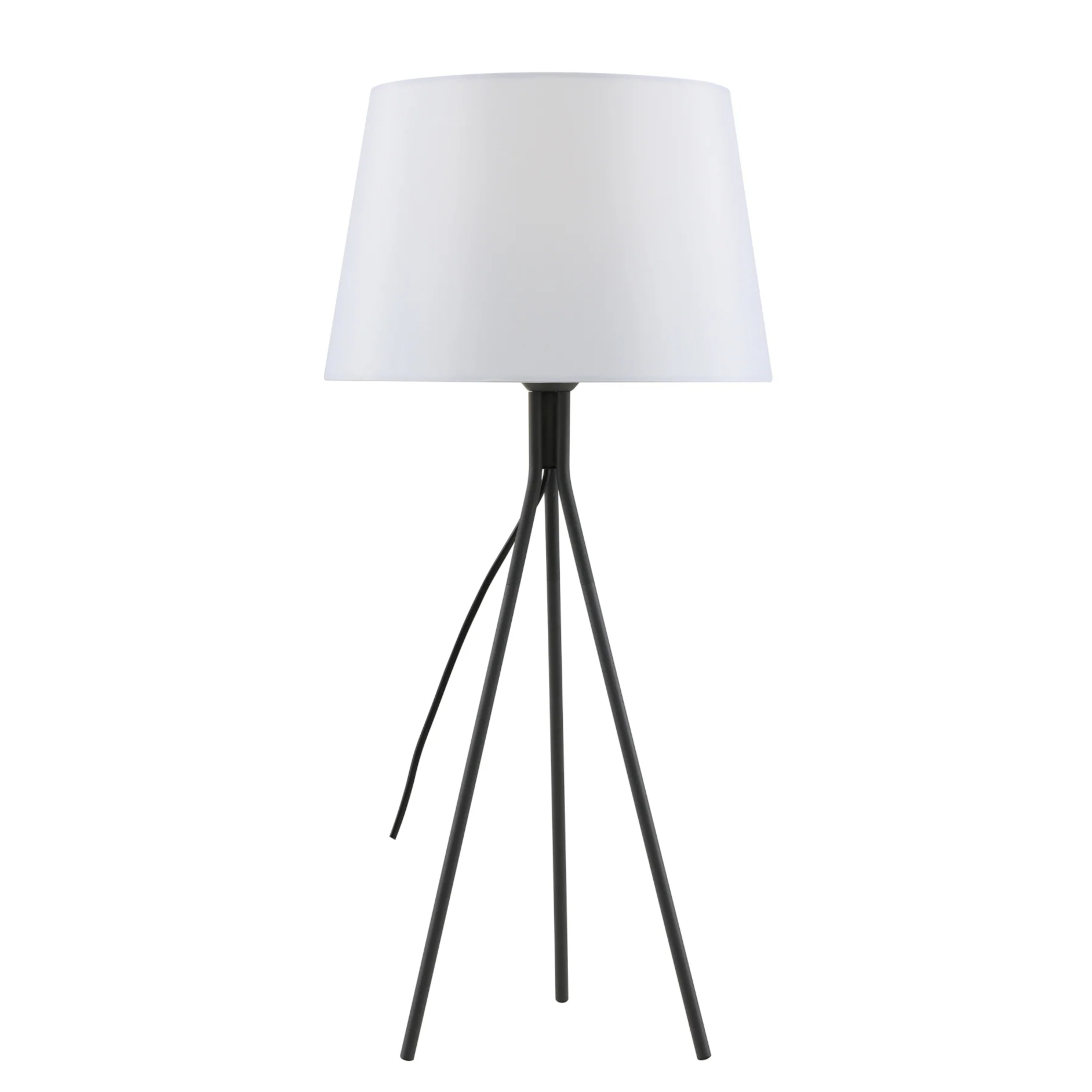 Annalyn White Shade Tripod Table Lamp