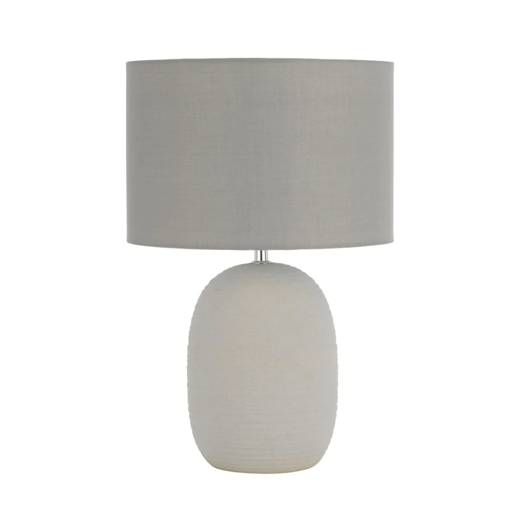 Arbroath Grey Ceramic Table Lamp
