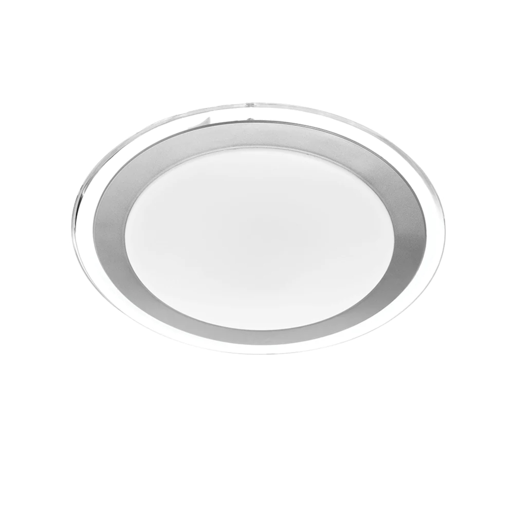 Aslan Silver Trim 3CCT Round Oyster Light