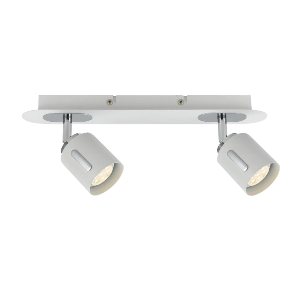 Beryl 2 Light White Bar Spotlight