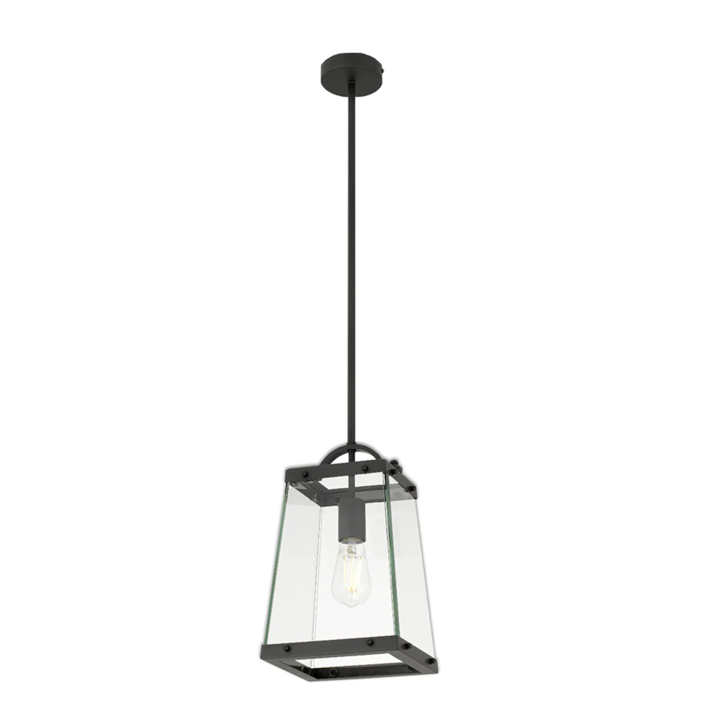 Cola Single Light Black Lantern Pendant