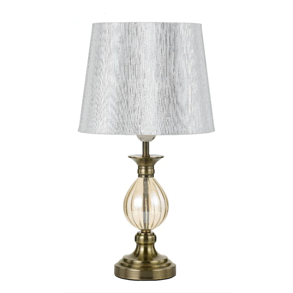 Plume Antique Brass and Gold Vintage Table Lamp