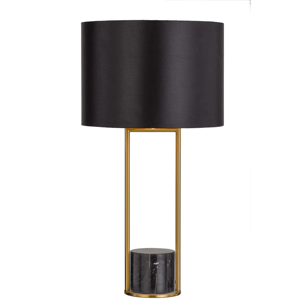 Deltona Black Marble Table Lamp