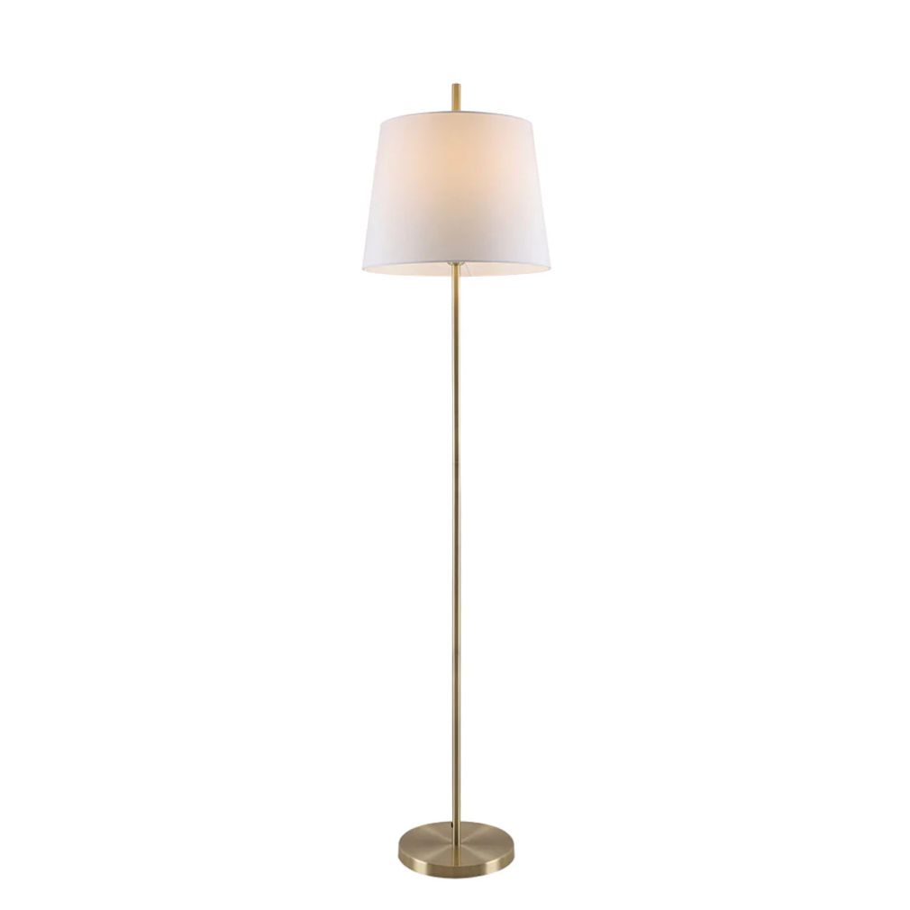 Desmond White Shade Modern Floor Lamp