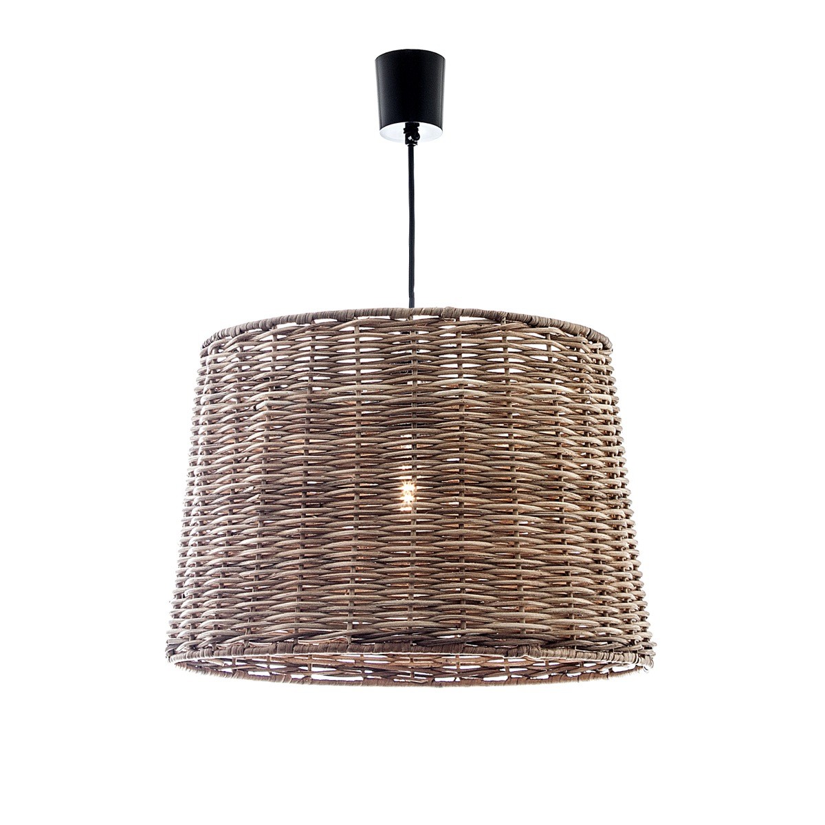 Wicker Round Hanging Pendant Light