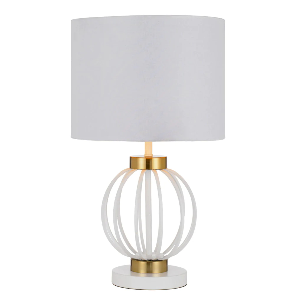 Granada White Gold Luxe Table Lamp