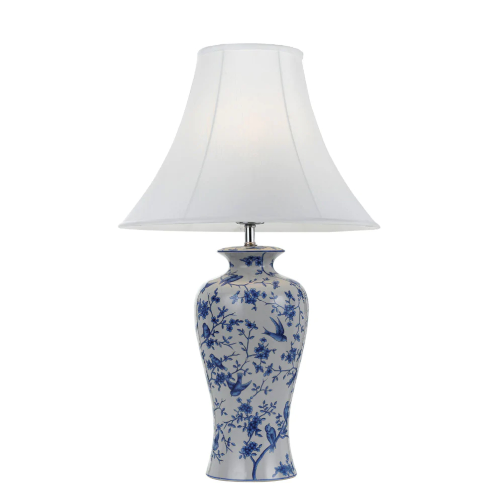Arlong Spring Blossom Temple Jar Table Lamp