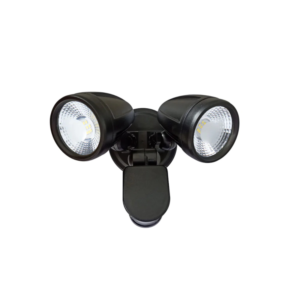 Imber Black Twin Exterior Spotlight with Sensor