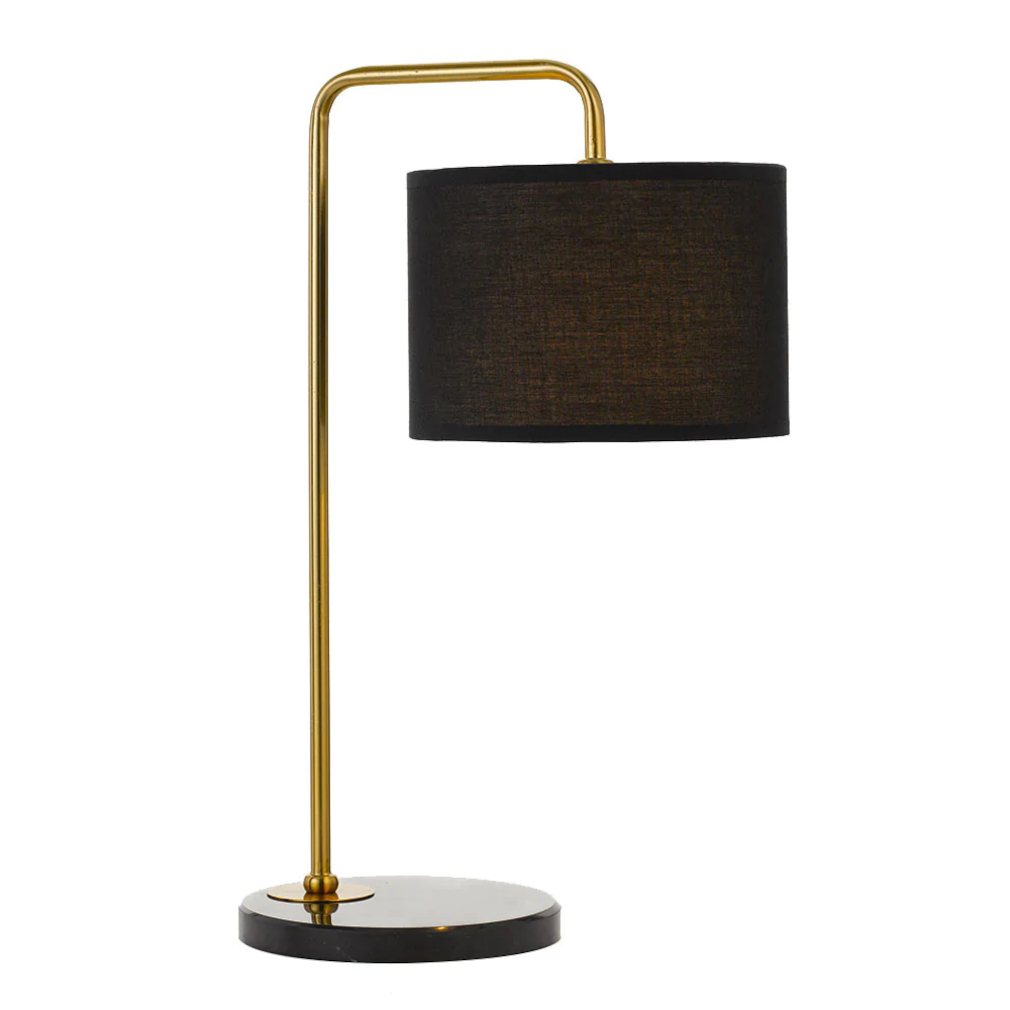 Apricus Gold Black Contemporary Table Lamp