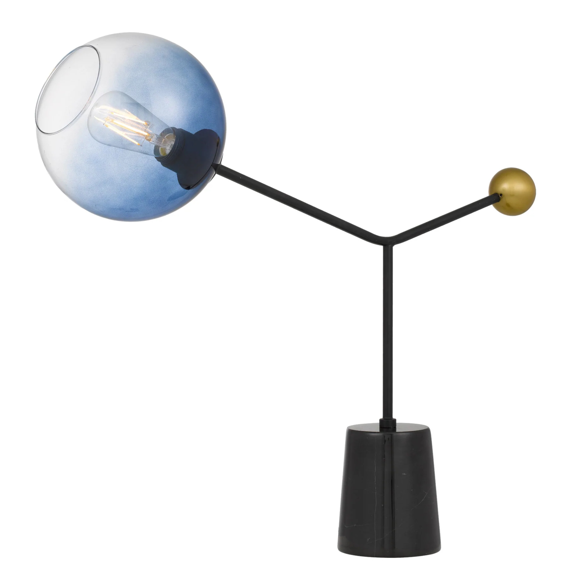 Monica Black Abstract Table Lamp