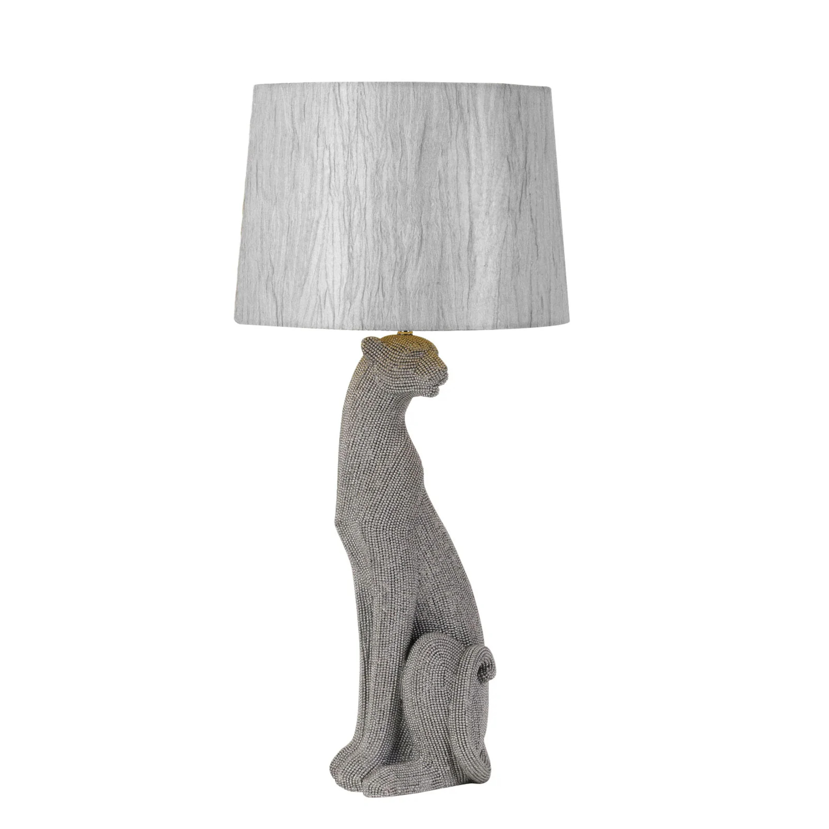 Lioness Silver Base Decorative Table Lamp